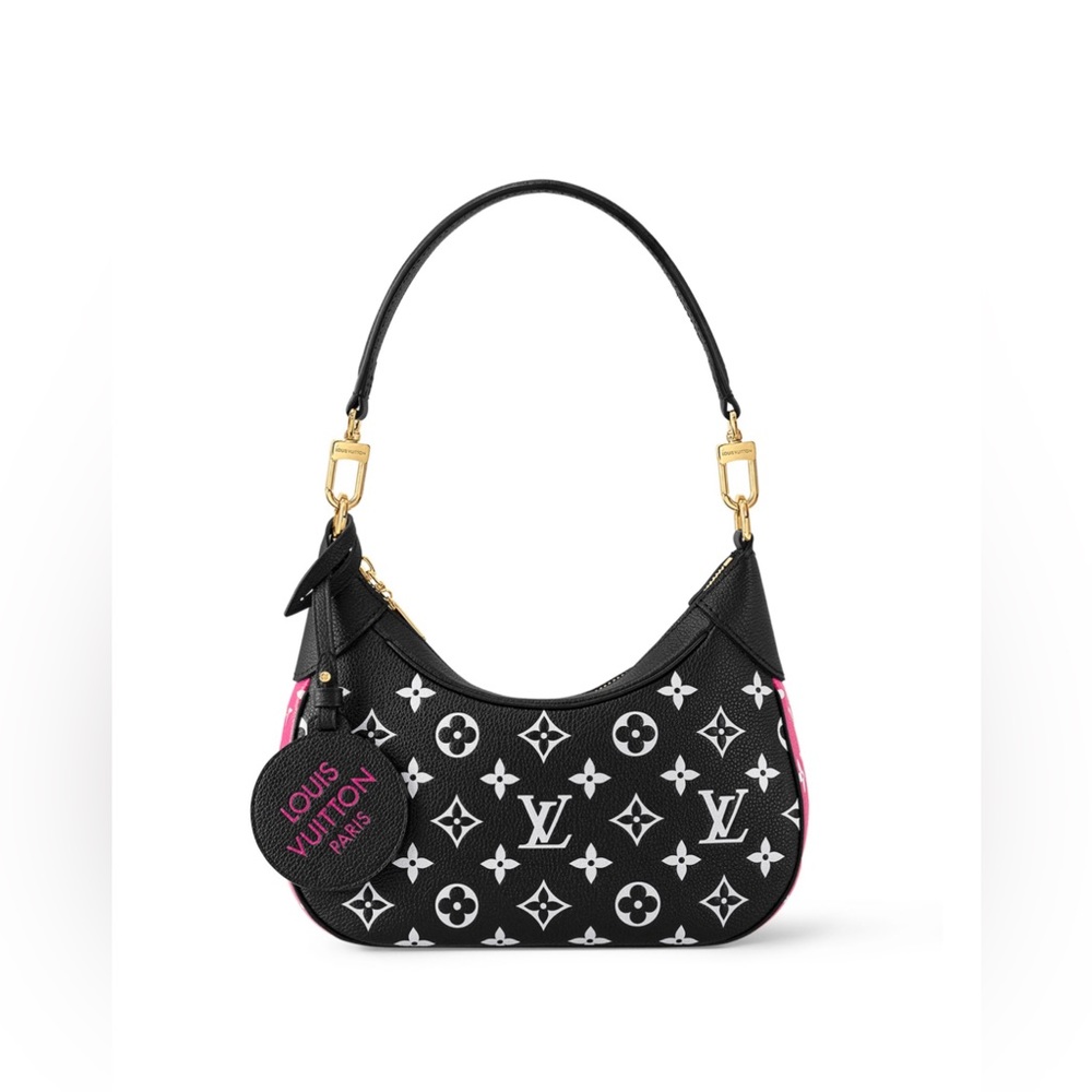 RARE Louis Vuitton Black and Pink Empreinte Bagatelle